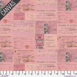 Pink Ephemera Canvas in Pink