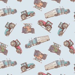 Tractor Toss Up in Sky Blue