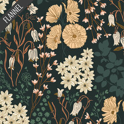 Bluebells and Buttercups Flannel in Lark