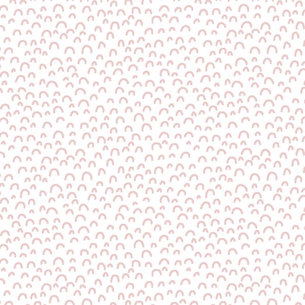 Doodle in Blush on White