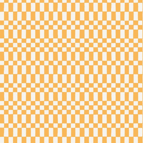 Large Neo Checkerboard in Amber Yellow