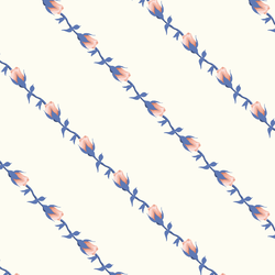 Rose Stripe in Porcelain