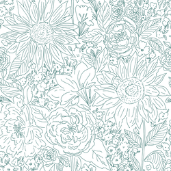 Paperie in Forest Green on White