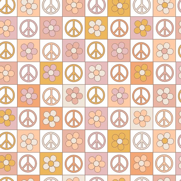 Peace Squares in Flower Power