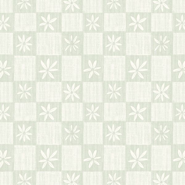 Daisy Checkers in Canary Green