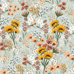 Vintage Bouquet in Light Green