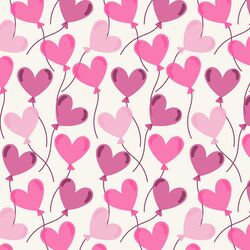 Floating Hearts in Valentine