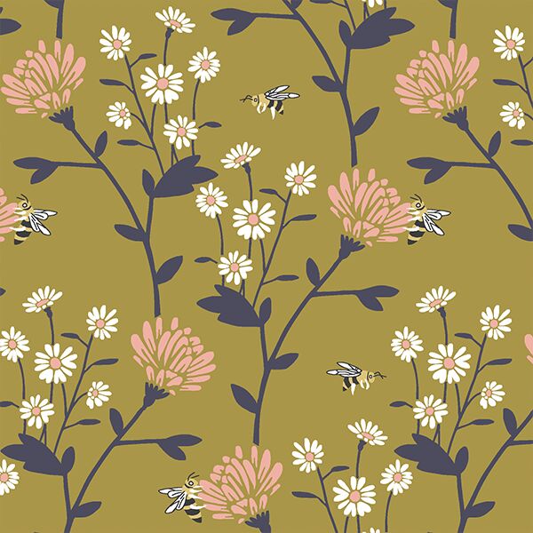 Clover Field in Gold
