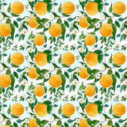 Small Oranges in Spring Breeze Stripes