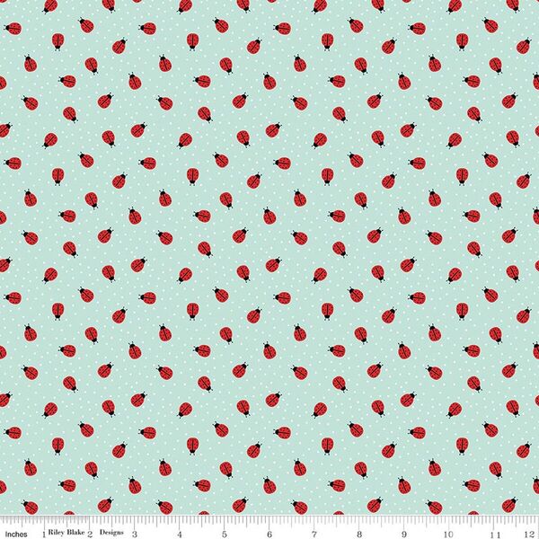 Ladybugs in Blue