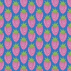 Strawberries in Cerulean