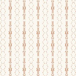 Zigzag Dot in Caramel on Cream