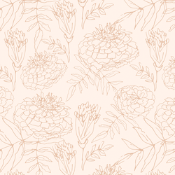 Marigold Sketch in Dusk