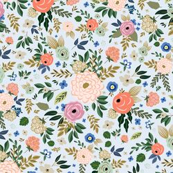 Big Deco Floral in Cloudy Blue