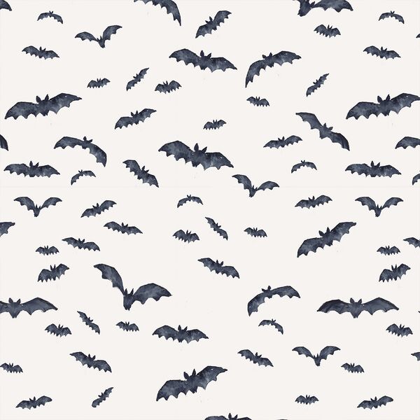 Flying Bats in White