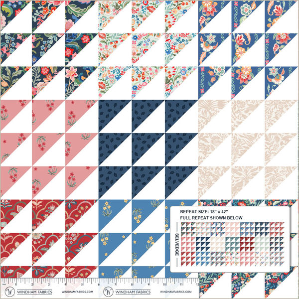 Heirloom Wholecloth in Multi