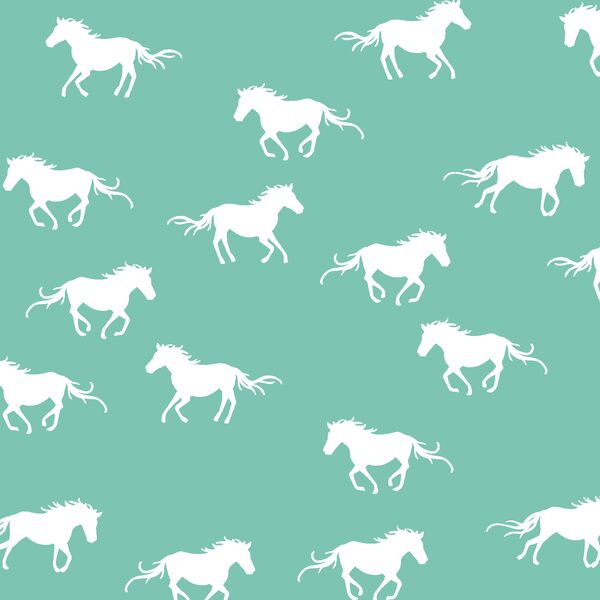 Horse Silhouette in Succulent
