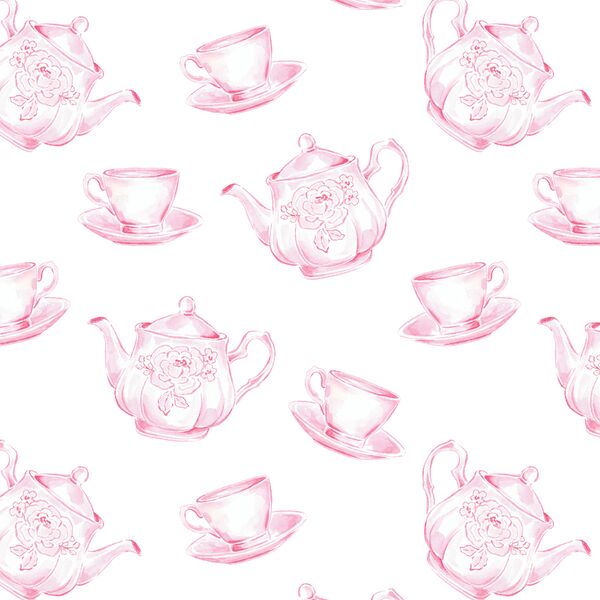 Tea Set Toss in Blooming