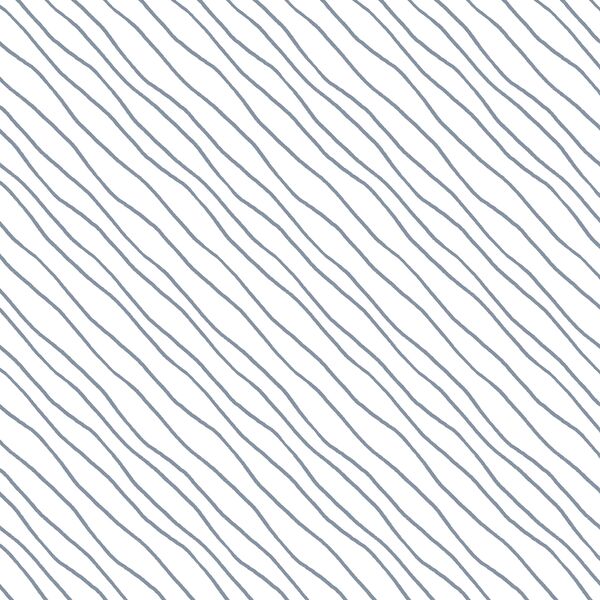 Wonderland Stripe in Blue on White