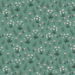 Mille Fleurs in Verdant Green