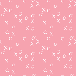 Hugs and Kisses in Bubblegum Pink