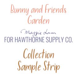 Bunny and Friends Garden Sample Strip