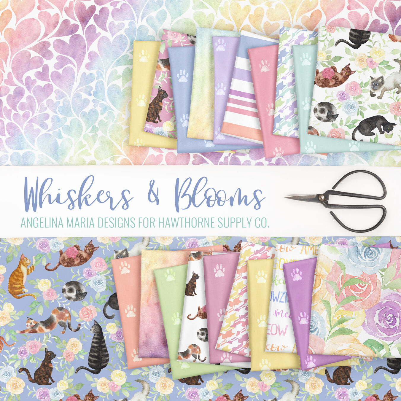 Whiskers and Blooms Poster Image