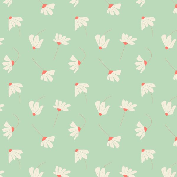 Scattered Daisy in Mint
