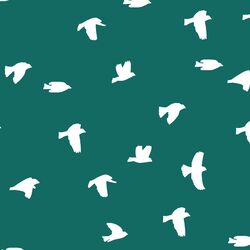 Flock Silhouette in Emerald
