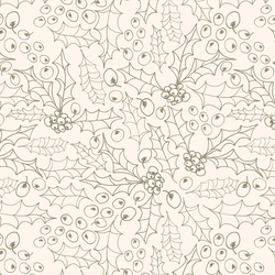 Holly Sketch in Fern Green on Cloud