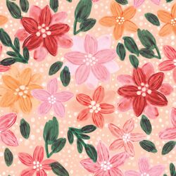 Large Painted Poinsettia in Bright