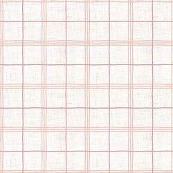 Spring Plaid in Pink on Wheat