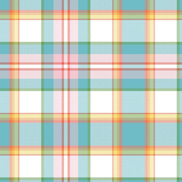 Cheerful Tulips Plaid in Passio