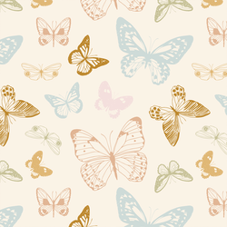 Butterflies in Vintage Bloom