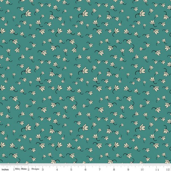 Lily of the Valley in Teal