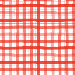 Painted Gingham in Firecracker