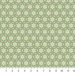 Floral Grid in Seafoam
