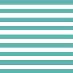 Horizontal Candy Stripe in Seafoam
