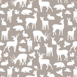 Forest Friends in Taupe