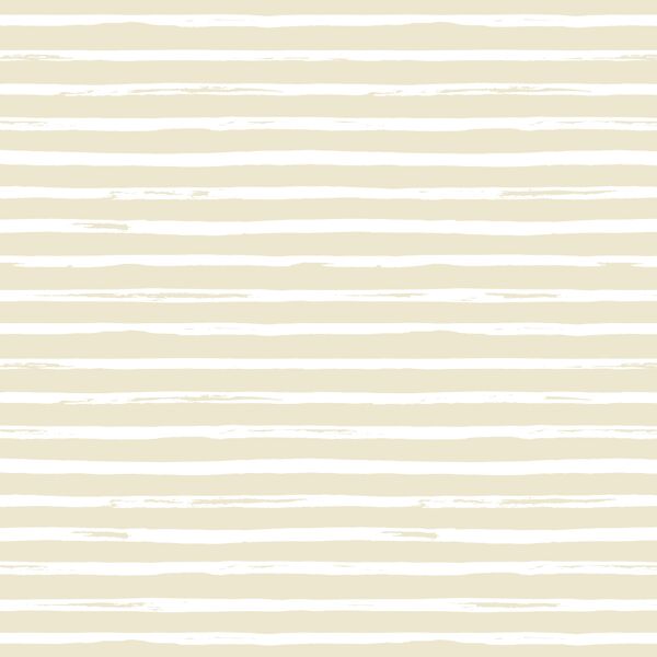 Watercolor Stripes in White on Soft Beige