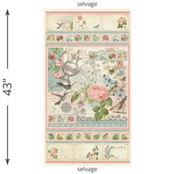 Botanical Tea Large Panel in Multi