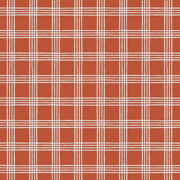 Plaid in Autumn Orange