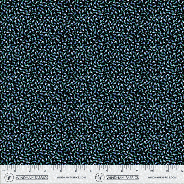 Ditsy Bloom in Black