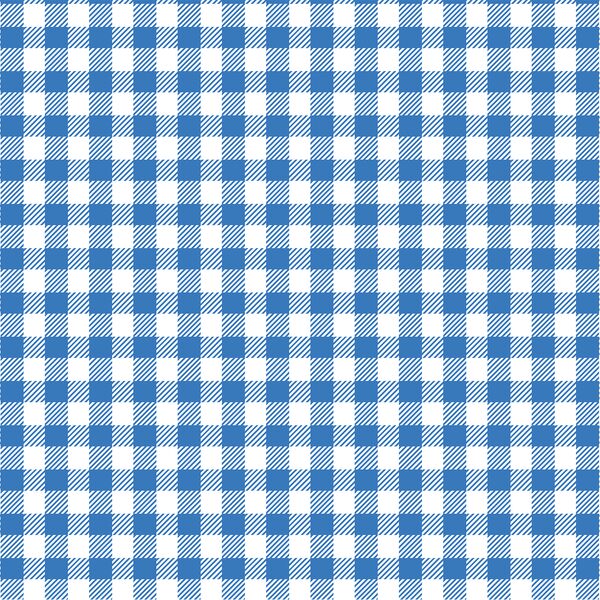 Small Buffalo Plaid in Cerulean