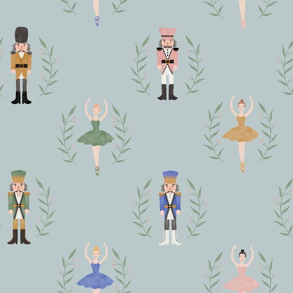 Nutcracker Christmas in Light Mint