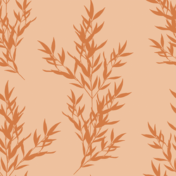 Branches in Caramel on Peach