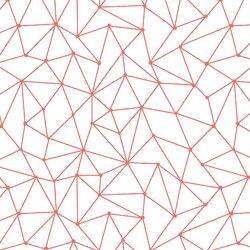 Astral Nights in Living Coral on White