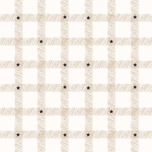 Starry Gingham in Gilded