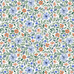 Tea Garden in Cornflower Blue