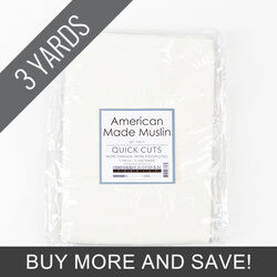 American Made Muslin in PFD Bleach White - 3 Yard Quick Cut
